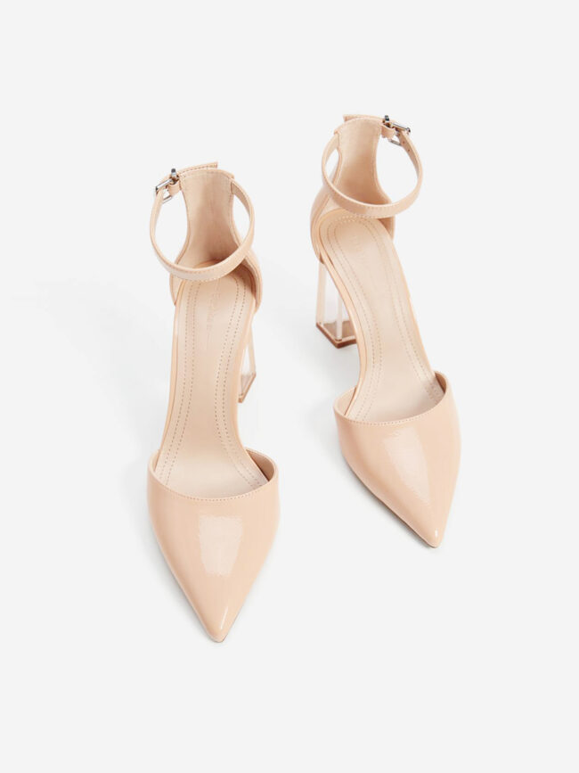 Methacrylate high heel shoes