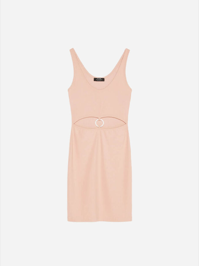 Short dress with ring